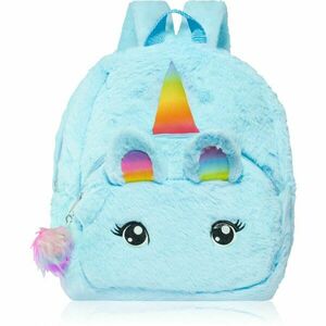 BrushArt KIDS Fluffy unicorn backpack Large detský batoh Blue (29 x 33 cm) vyobraziť