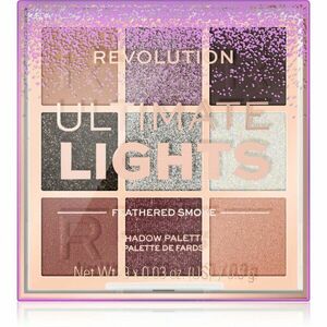 Makeup Revolution Ultimate Lights paletka očných tieňov odtieň Smoke 8, 1 g vyobraziť