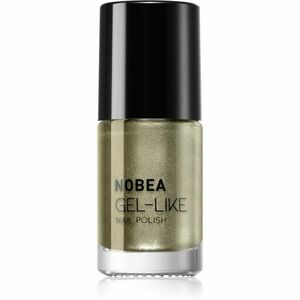 NOBEA Metal Gel-like Nail Polish lak na nechty s gélovým efektom odtieň Olive green N#79 6 ml vyobraziť