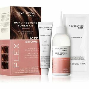 Revolution Haircare Plex Bond Restore Kit sada pre zvýraznenie farby vlasov odtieň Iced Chocolate vyobraziť
