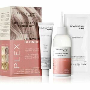 Revolution Haircare Plex Bond Restore Kit sada pre zvýraznenie farby vlasov odtieň Silver Blonde vyobraziť