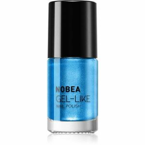 NOBEA Metal Gel-like Nail Polish lak na nechty s gélovým efektom odtieň Atomic blue N#75 6 ml vyobraziť