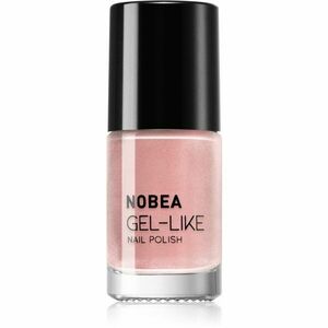 NOBEA Metal Gel-like Nail Polish lak na nechty s gélovým efektom odtieň Shimmer pink N#77 6 ml vyobraziť