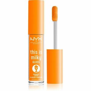 NYX Professional Makeup This is Milky Gloss Milkshakes hydratačný lesk na pery s parfumáciou odtieň 14 Mango Lassi 4 ml vyobraziť