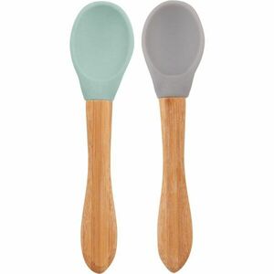 Minikoioi Spoon with Bamboo Handle lyžička River Green/Powder Grey 2 ks vyobraziť