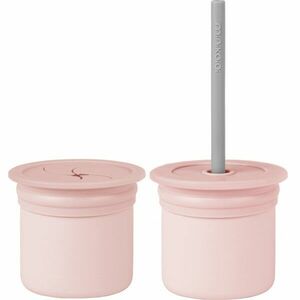 Minikoioi Sip+Snack Set jedálenská sada pre deti Pinky Pink / Powder Grey vyobraziť