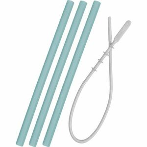 Minikoioi Flexi Straw with Cleaning Brush silikónová rúrka s kefkou Aqua Green 3 ks vyobraziť