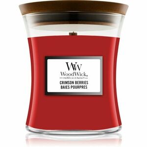 Woodwick Crimson Berries vonná sviečka s dreveným knotom 85 g vyobraziť
