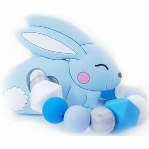 KidPro Teether Bunny hryzadielko Blue 1 ks vyobraziť
