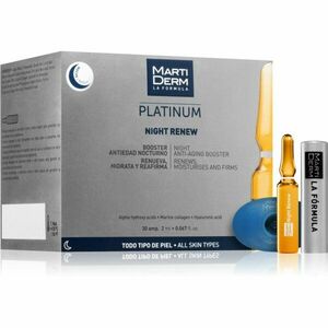 MartiDerm Platinum Night Renew exfoliačné peelingové sérum v ampulkách 30x2 ml vyobraziť