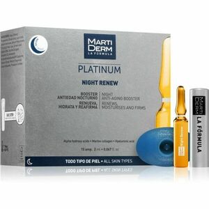 MartiDerm Platinum Night Renew exfoliačné peelingové sérum v ampulkách 10x2 ml vyobraziť