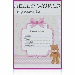 KidPro Milestone Cards Bear For a Baby Girl míľnikové kartičky vyobraziť