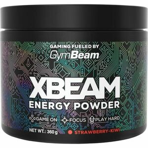 GymBeam XBEAM Energy Powder podpora herného výkonu príchuť Strawberry Kiwi 360 g vyobraziť