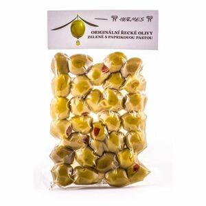 HERMES Vacum zelené olivy s papričkou 150 g vyobraziť