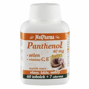 MEDPHARMA Panthenol 40 mg + selén + vitamíny C, E 67 kapsúl vyobraziť
