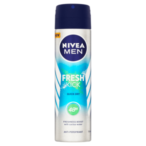 NIVEA Fresh Kick Antiperspirant sprej pre mužov 150 ml vyobraziť