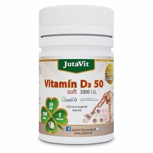 JUTAVIT Vitamín D3 50 µg soft 2000IU 100 kapsúl vyobraziť