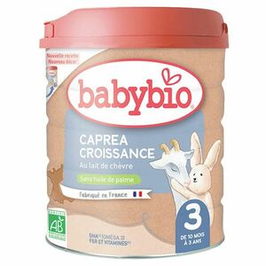 BABYBIO Caprea 3 Pokračovacie plnotučné kozie dojčenské mlieko od 10 mesiaca do 3 rokov BIO 800 g vyobraziť