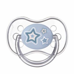 CANPOL BABIES Cumlík silikónový symetrický NEWBORN BABY 6-18m modrý vyobraziť