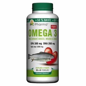 BIO PHARMA Omega 3 Forte 1200 mg + EPA + DHA 90 +45 kapsúl vyobraziť
