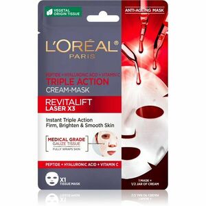 L’Oréal Paris Revitalift Laser X3 plátenná maska proti starnutiu pleti 28 g vyobraziť