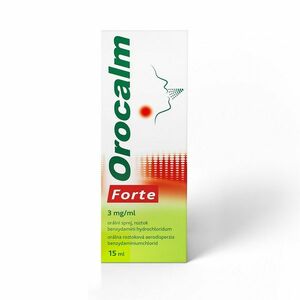 OROCALM Forte 3 mg/ml orálna roztoková aerodisperzia 15 ml vyobraziť