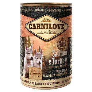 CARNILOVE Dog salmon & turkey for puppies GF pre psov 400 g vyobraziť