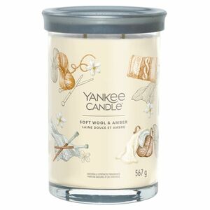 YANKEE CANDLE Signature Tumbler veľký Soft Wool & Amber 567 g vyobraziť