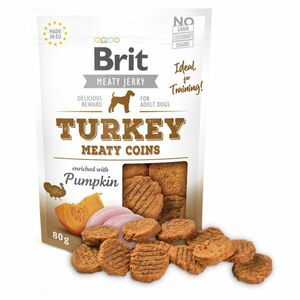 BRIT Jerky Turkey Meaty Coins maškrty pre psov 80 g vyobraziť