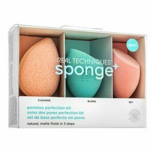 Real Techniques Sponge+ Poreless Perfection Kit 3pcs hubka na make-up vyobraziť