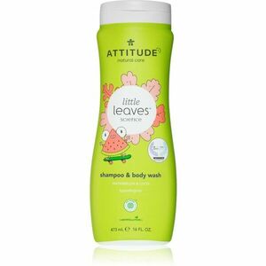 Attitude Little Leaves Watermelon & Coco detský umývací gél a šampón 473 ml vyobraziť
