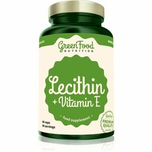 GreenFood Nutrition Lecithin + Vitamin E kapsuly pre normálnu činnosť nervovej sústavy 90 cps vyobraziť