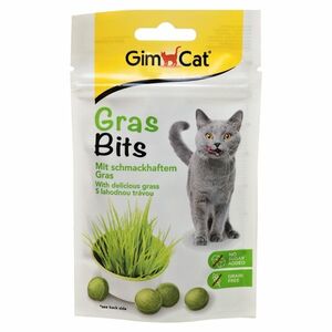 GIMCAT GrasBits Tablety s mačacou trávou 40 g vyobraziť