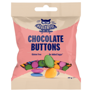 HEALTHYCO Chocolate buttons 40 g čokoládovej lentilky vyobraziť