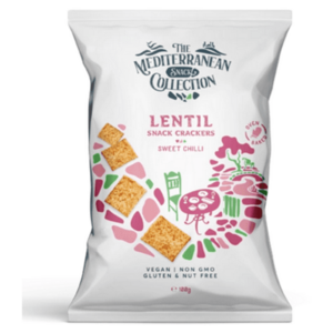 BOMBUS Lentil snack crackers sweet chilli 100 g vyobraziť