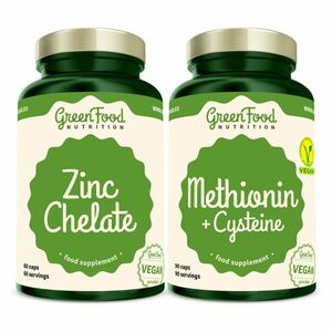 GREENFOOD NUTRITION Metionín + cysteín 90 kapsúl + zinc chelate 60 kapsúl vyobraziť