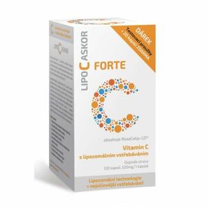 LIPO C ASKOR Forte vitamín C 520 mg 120 kapsúl vyobraziť