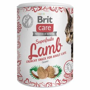 BRIT Care Snack Superfruits Lamb jahňacie s kokosom pre mačky 100 g vyobraziť
