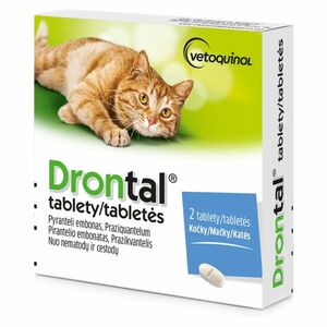 DRONTAL tablety pre mačky 2 tablety vyobraziť