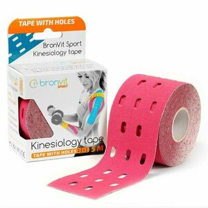 BronVit Sport Kinesiology Tape dierovaný ružová 5cm x 5m vyobraziť