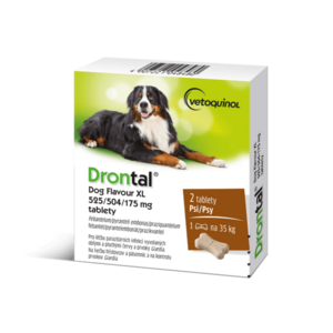 Drontal Dog Flavour XL 525/504/175 mg tablety vyobraziť
