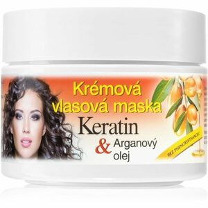 Bione Cosmetics Keratin + Arganový olej regeneračná maska na vlasy 260 ml vyobraziť