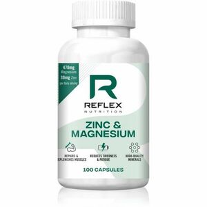 Reflex Nutrition Zinc & Magnesium kapsuly pre správne fungovanie organizmu 100 cps vyobraziť