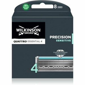 Wilkinson Sword Quattro Titanium Sensitive náhradné hlavice 8 ks vyobraziť