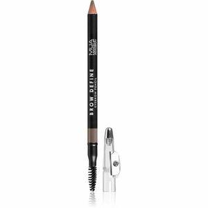 MUA Makeup Academy Brow Define dlhotrvajúca ceruzka na obočie s kefkou odtieň Light Brown 1, 2 g vyobraziť