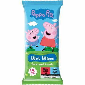 Peppa Pig Wet Wipes vlhčené čistiace obrúsky pre deti 15 ks vyobraziť
