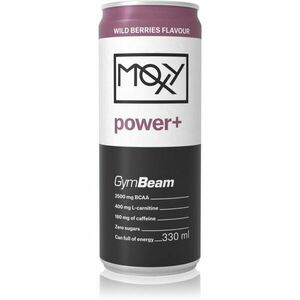GymBeam Moxy Power+ hotový nápoj s aminokyselinami bez pridaného cukru príchuť Wild Berries 330 ml vyobraziť