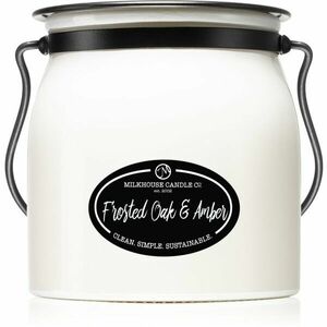 Milkhouse Candle Co. Creamery Frosted Oak & Amber vonná sviečka Butter Jar 454 g vyobraziť