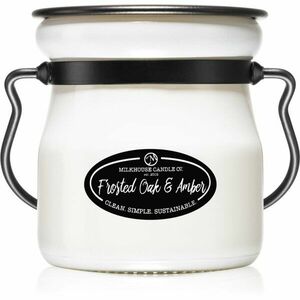 Milkhouse Candle Co. Creamery Frosted Oak & Amber vonná sviečka Cream Jar 142 g vyobraziť