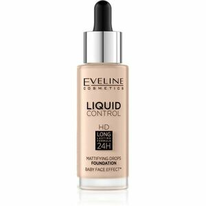 Eveline Cosmetics Liquid Control tekutý make-up s pipetou odtieň 002 Soft Porcelain 32 ml vyobraziť